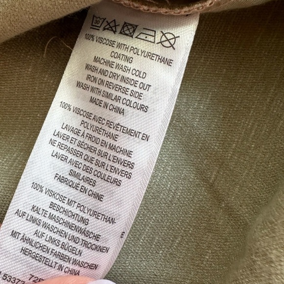 French Connection Crolenda PU button down shirt clay nude - Picture 6 of 7